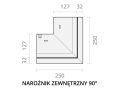Narożnik zewnętrzny 90° - zdjęcie 1