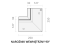 Narożnik wewnętrzny 90° - zdjęcie 1