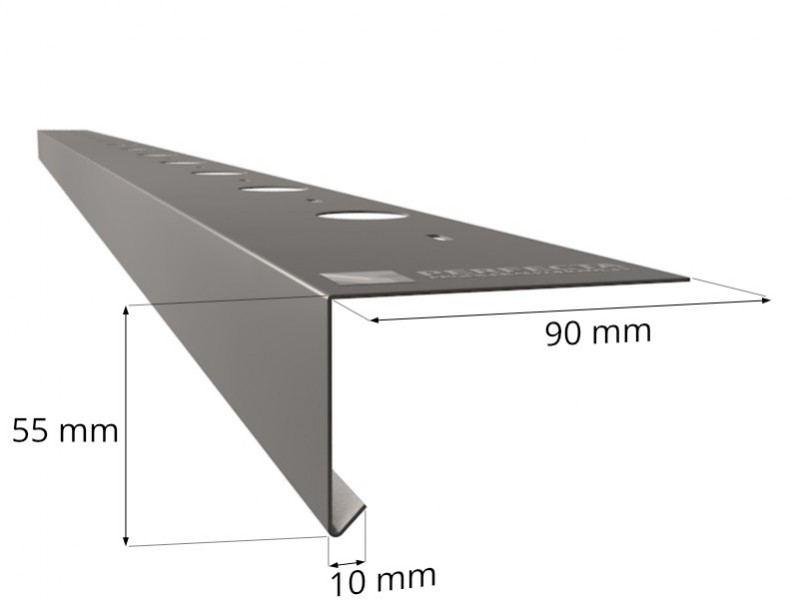 schemat Profile balkonowe PK 55 do posadzek z płytek ceramicznych (1szt-2mb)