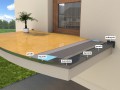 Okapnik balkonowy łukowy PK 95 flex - posadzka żywiczna, Epdm, papa (1szt-2mb) - zdjęcie 4